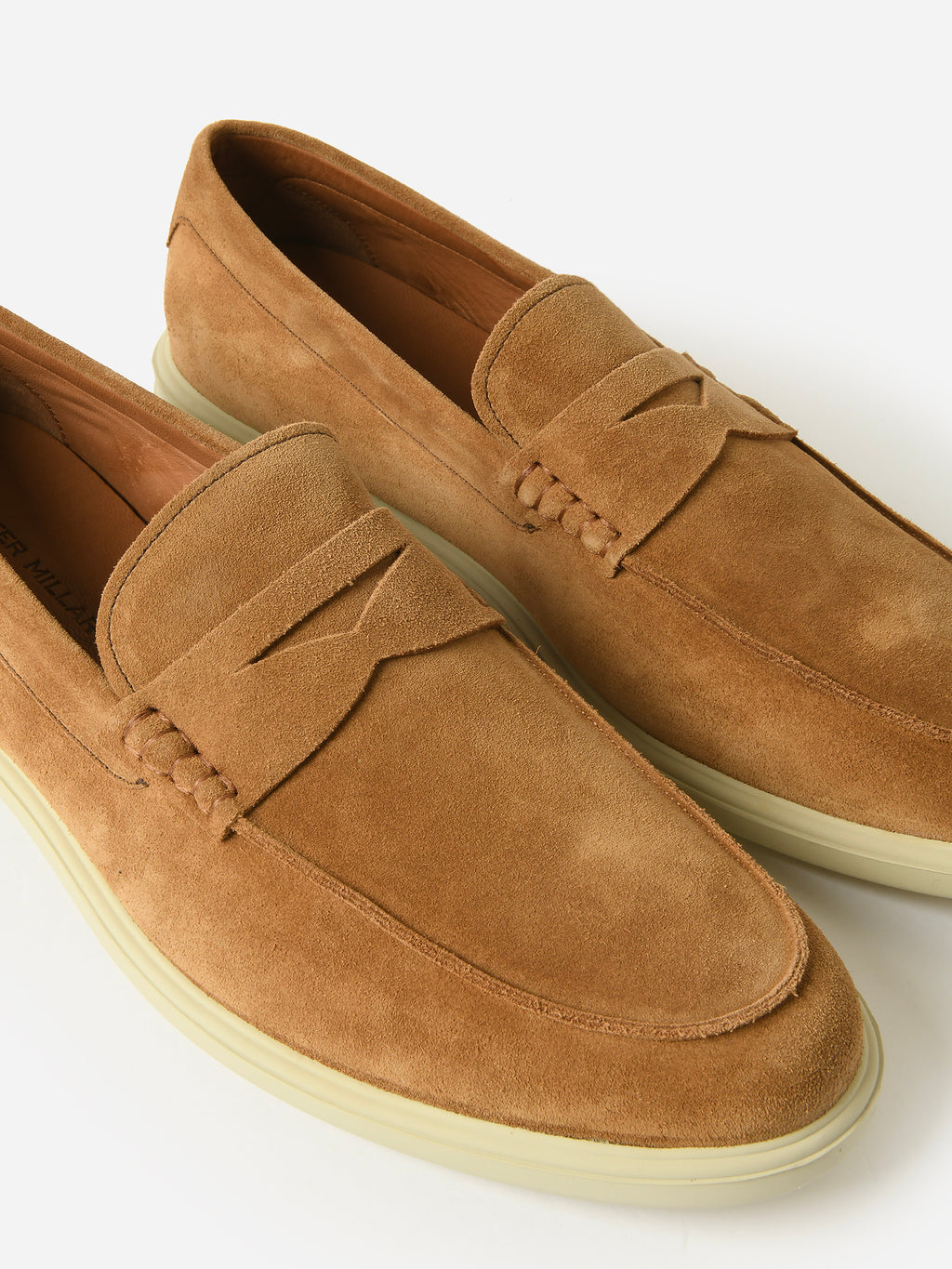 Peter Millar Crown Crafted Men's Excursionist Penny Loafer - Saint Bernard