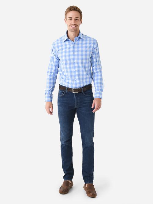 Peter Millar Crown Crafted Men's Park Way Performance Poplin Sport Shirt