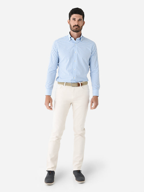 Peter Millar Crown Crafted Men's Gibbs Performance Poplin Sport Shirt