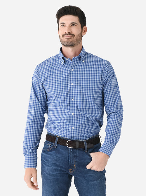 Peter Millar Crown Crafted Men's Whipple Performance Poplin Sport Shirt