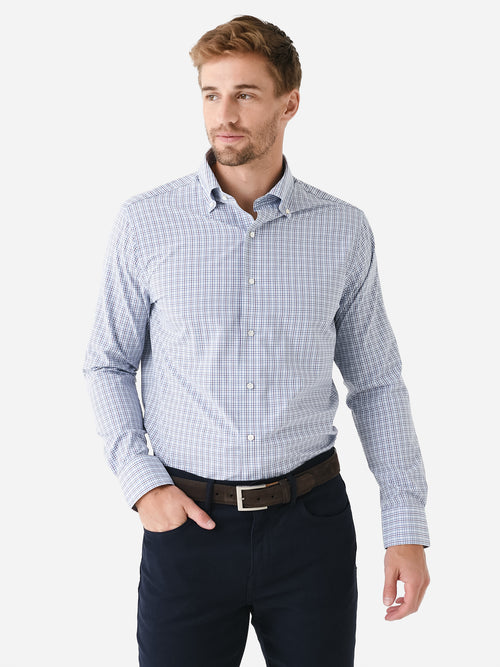 Peter Millar Crown Crafted Men's Fitch Performance Poplin Sport Shirt