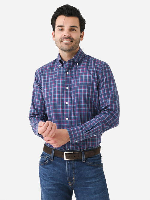 Peter Millar Crown Crafted Men's Andre Winter Soft Twill Sport Shirt
