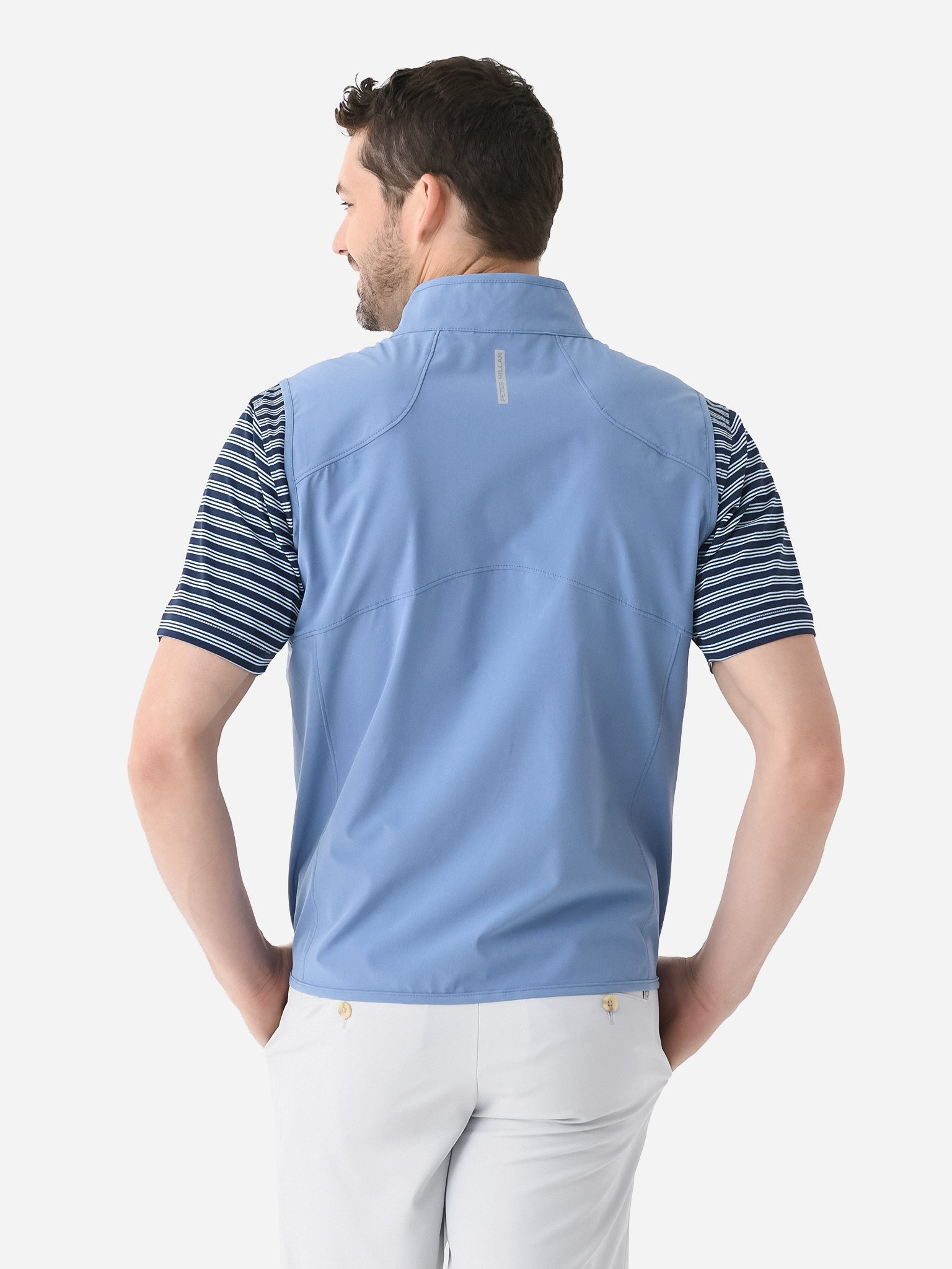 Peter Millar Crown Crafted Men's Flex Adapt Full-Zip Vest – Saint