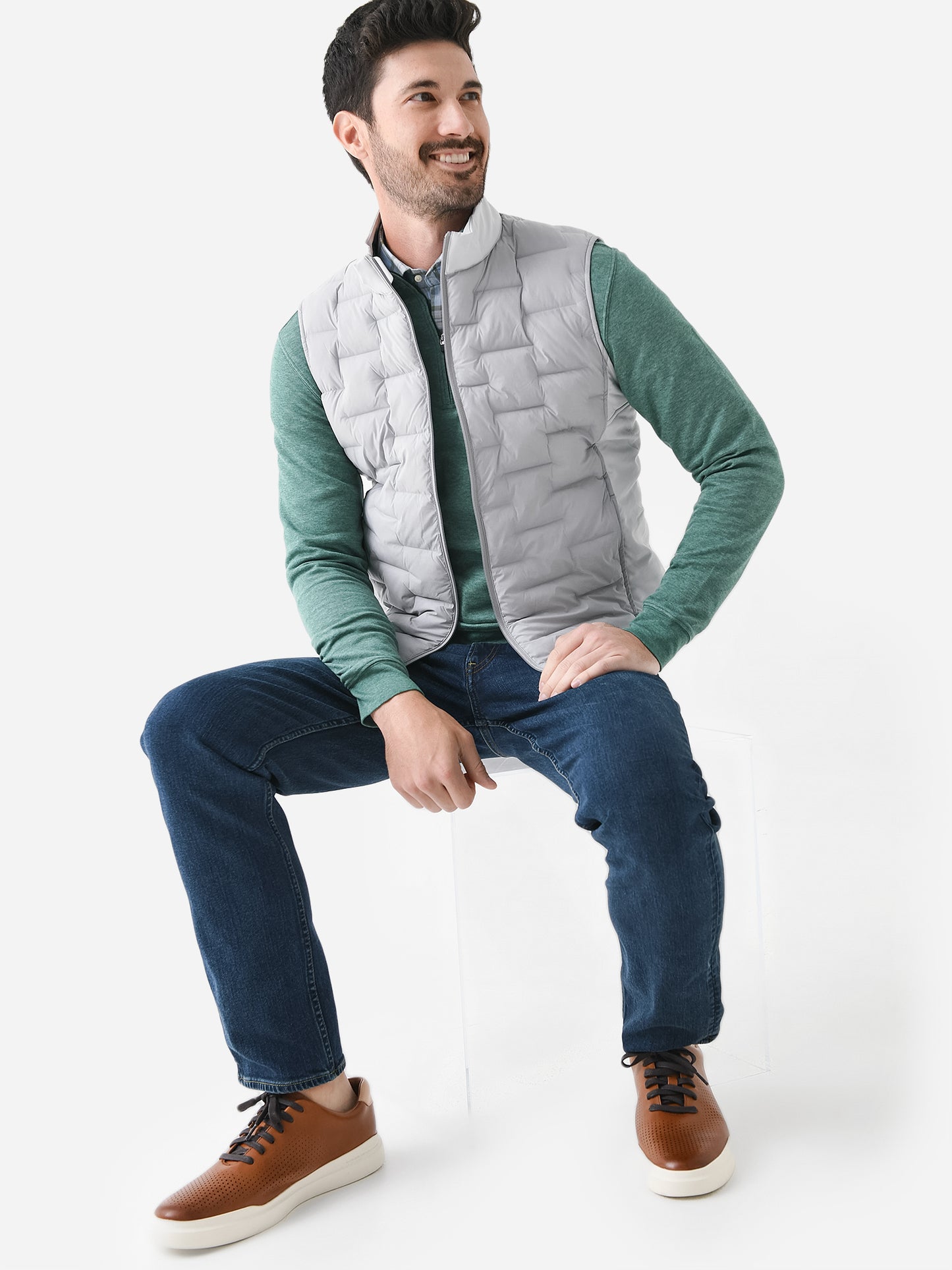 Peter Millar Crown Crafted Men's Blaze Insulated Vest - Saint Bernard