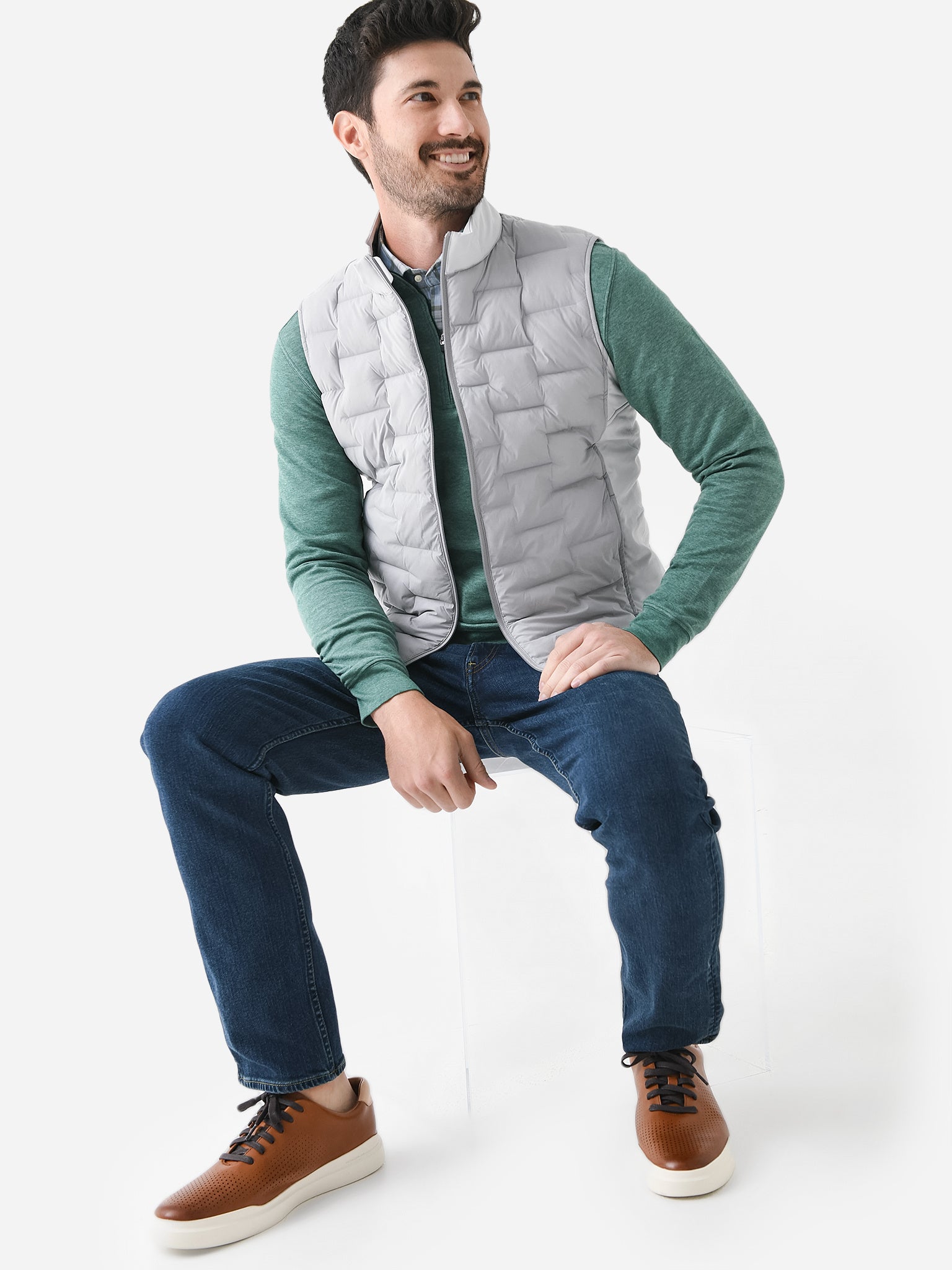 Peter Millar Crown Crafted Men's Blaze Insulated Vest - Saint Bernard