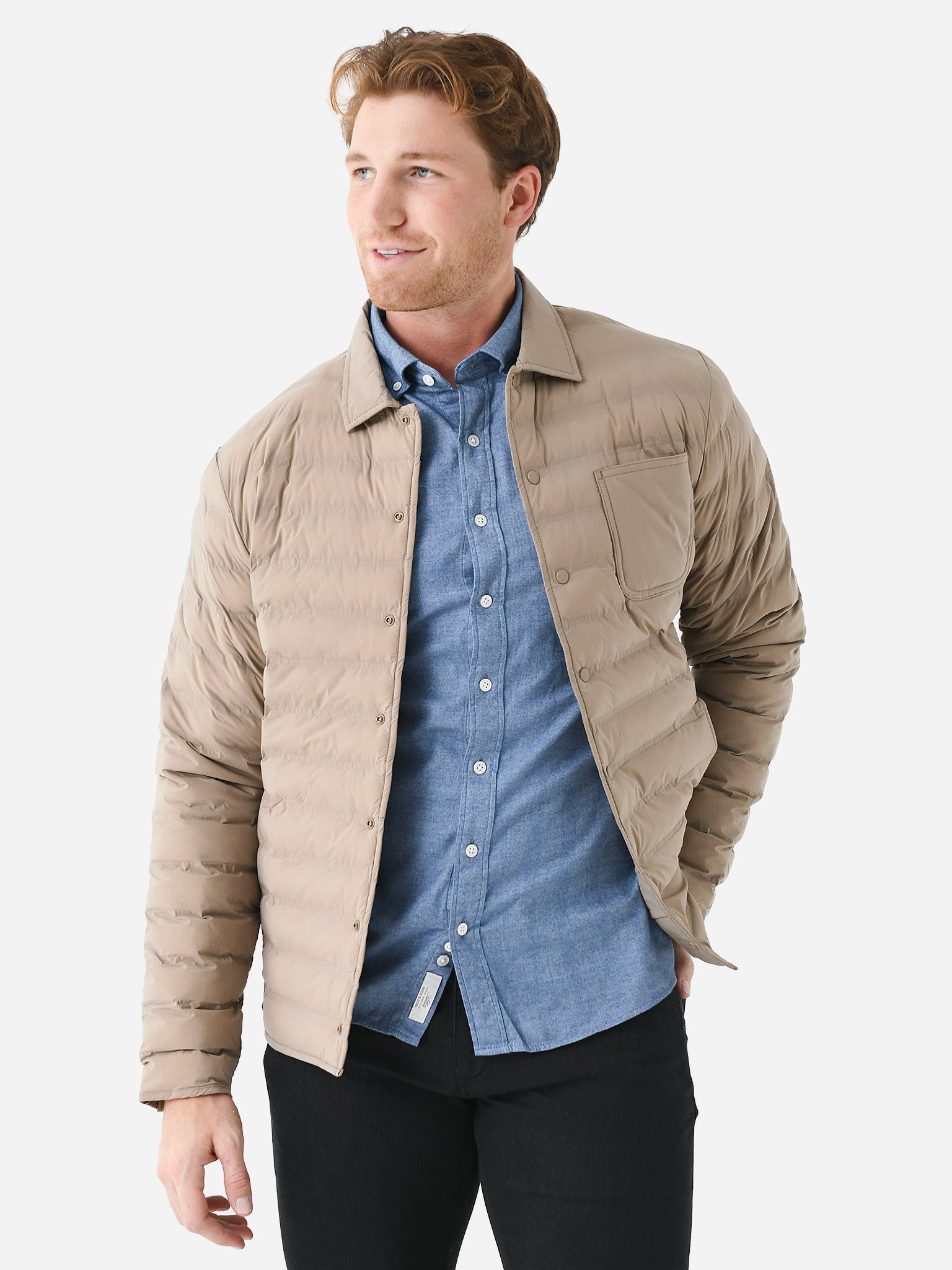 Peter Millar Crown Crafted Men's Apex Snap Jacket - Saint Bernard
