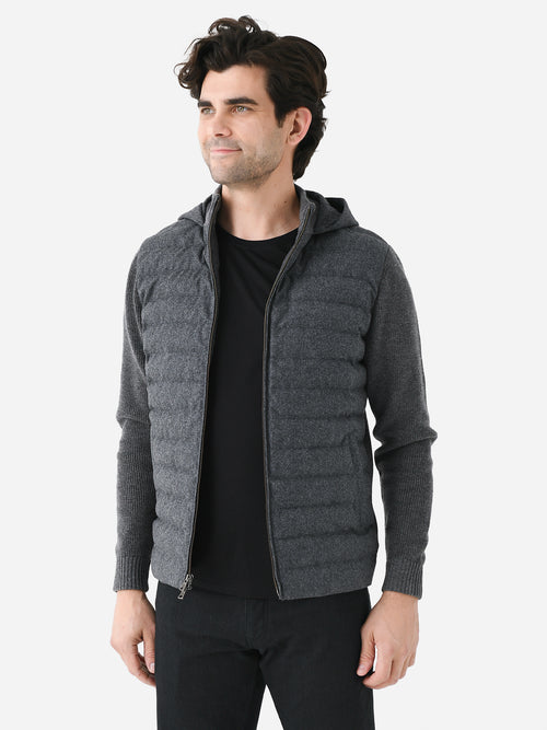 Peter Millar Crown Crafted Men's Alpine Hooded Cardigan