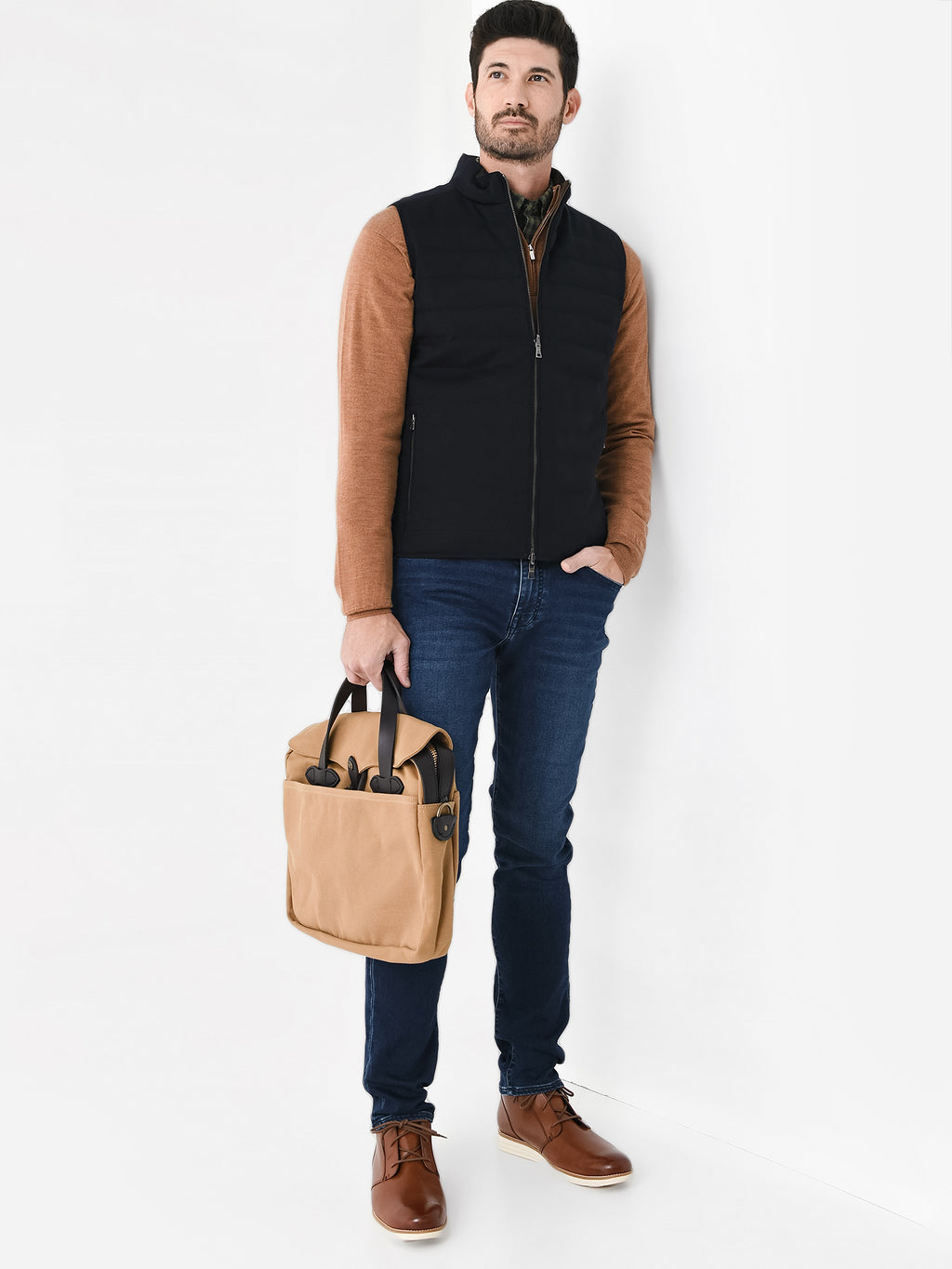 Peter Millar Crown Crafted Men's Excursionist Flex Reversible Knit Vest - Saint Bernard