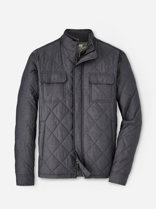 Peter Millar Crown Men's Norfolk Quilted Bomber