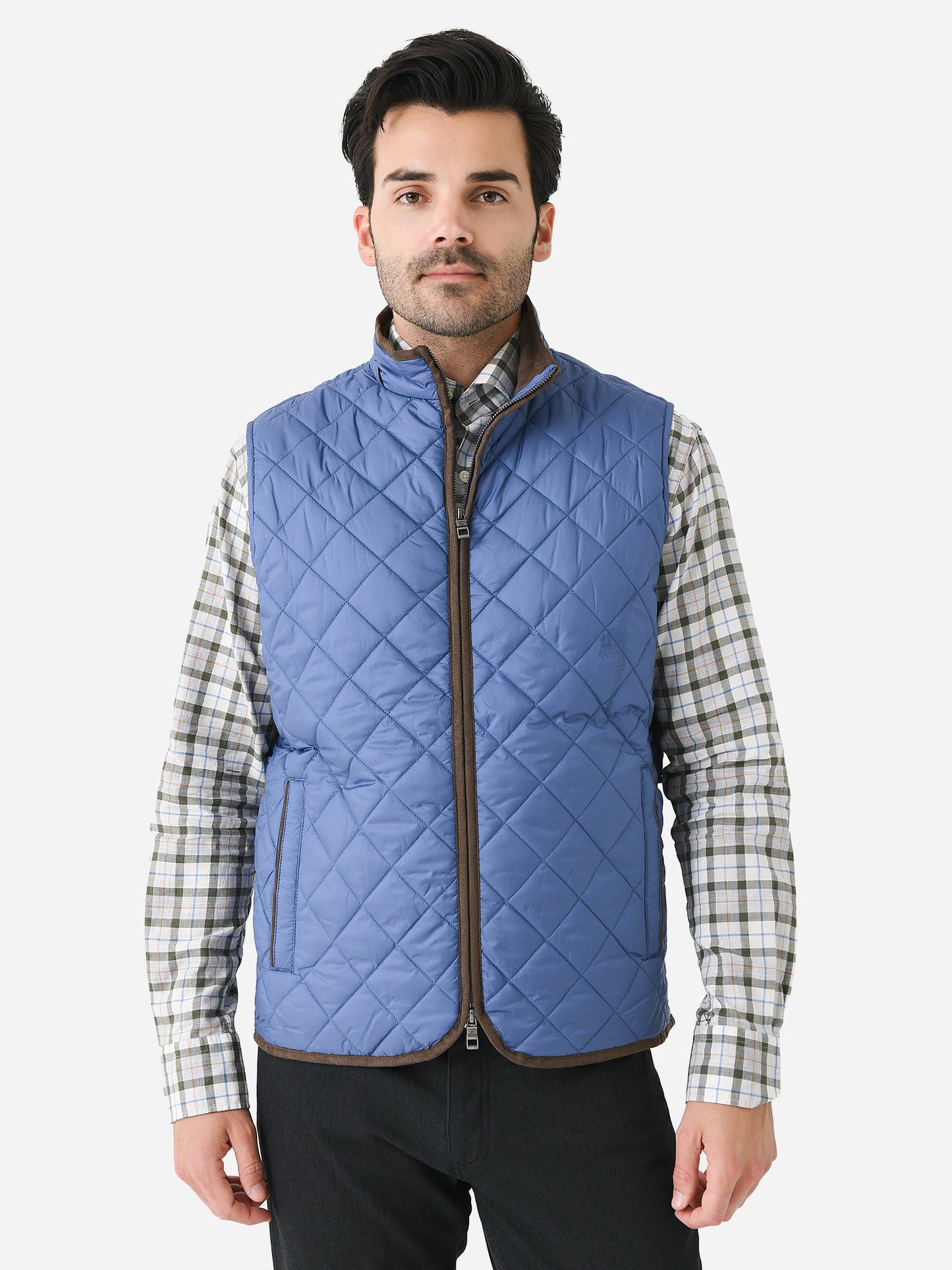 Peter Millar Crown Men's Essex Quilted Travel Vest - Saint Bernard