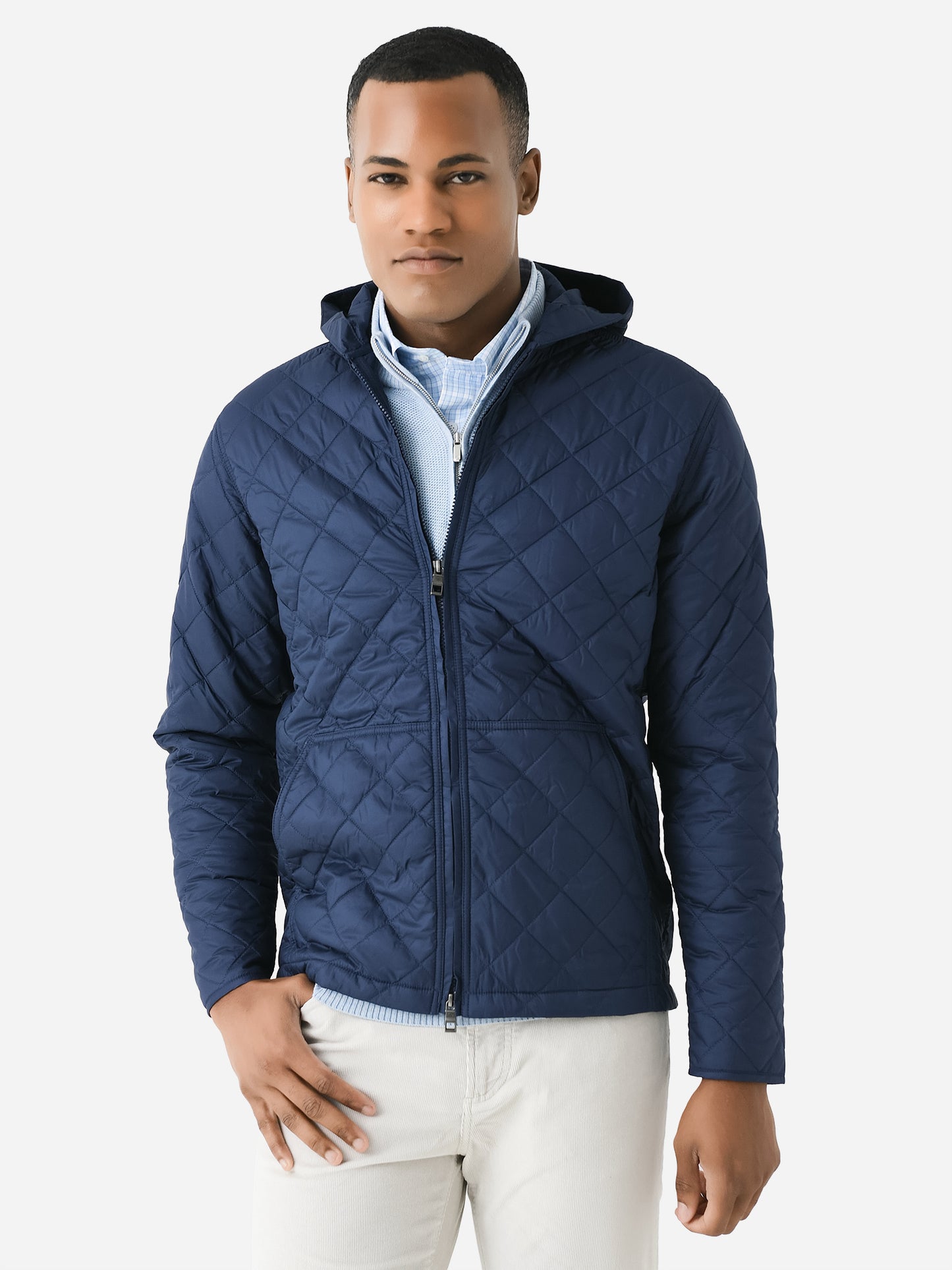 Peter Millar Crown Men's Essex Full-Zip Hoodie - Saint Bernard