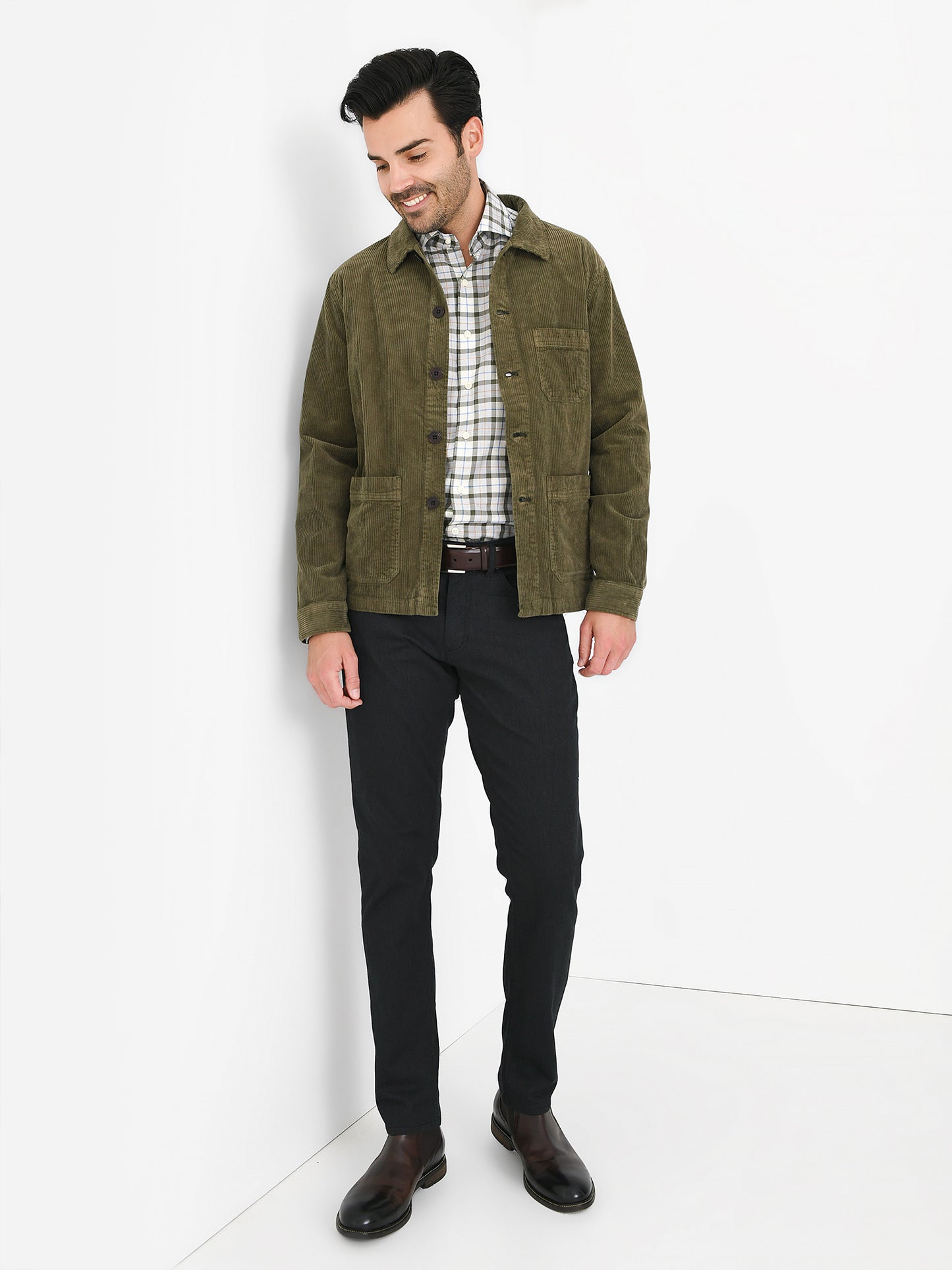 Peter Millar Crown Men's Corduroy Chore Coat - Saint Bernard