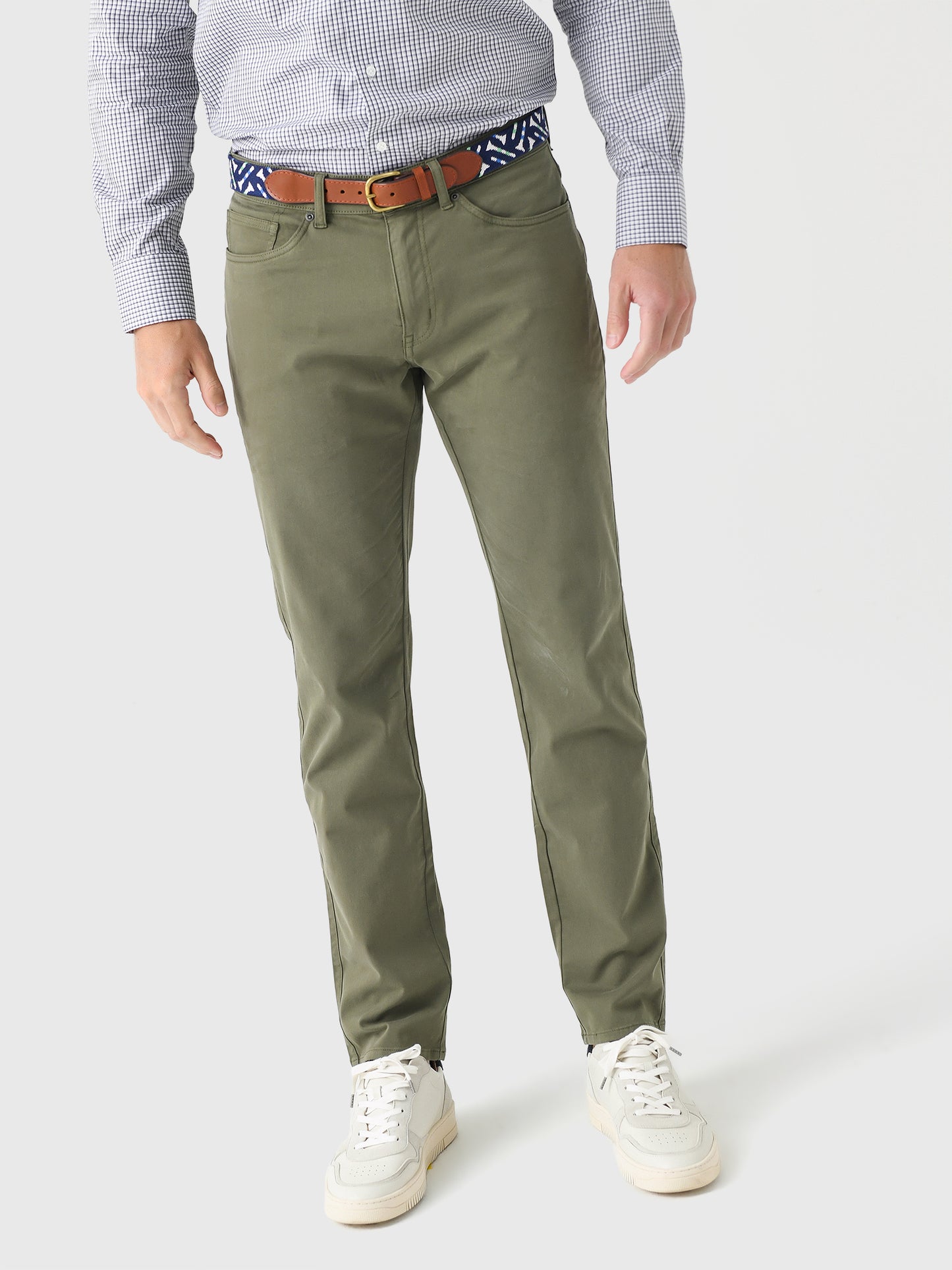Peter Millar Crown Men's Signature Sateen Five-Pocket Pant - Saint Bernard