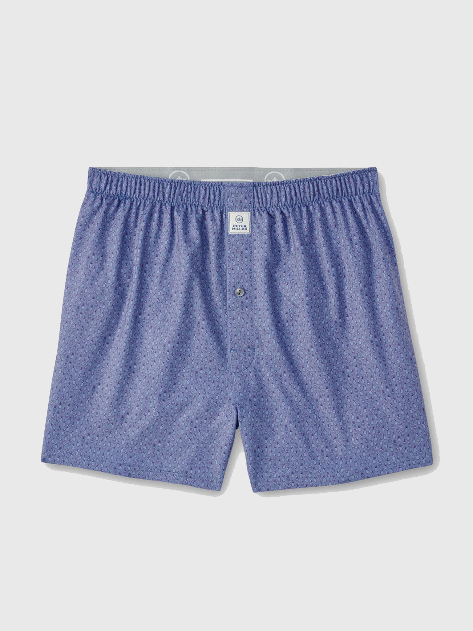 Peter Millar Crown Sport Men's Piña Skullada Performance Boxer Short - Saint Bernard