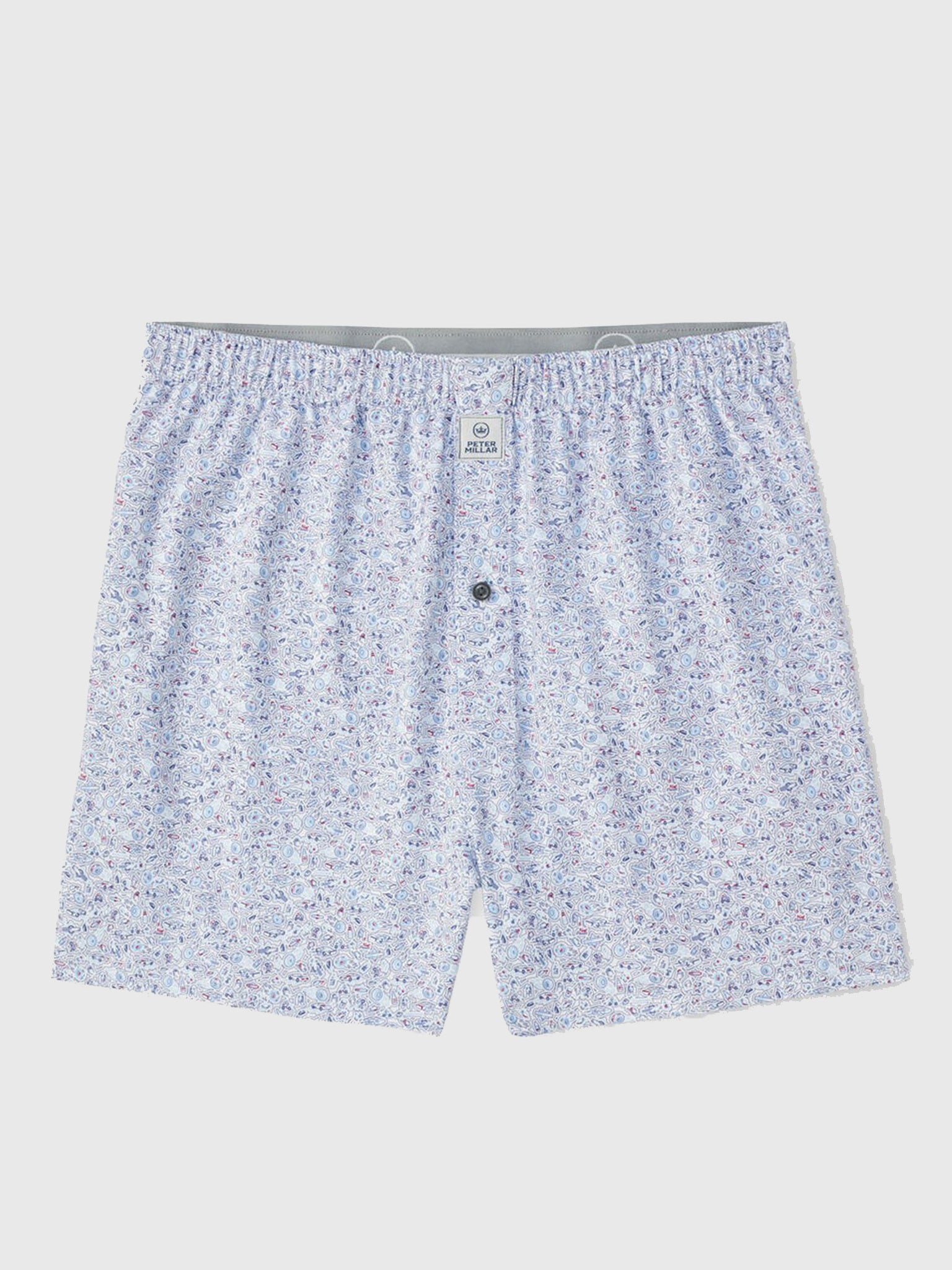 Peter Millar Crown Sport Men's Bootleggers Performance Boxer Short - Saint Bernard