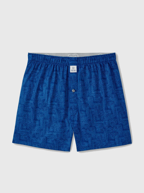 Peter Millar Crown Sport Men's PM Maze Performance Boxer Short