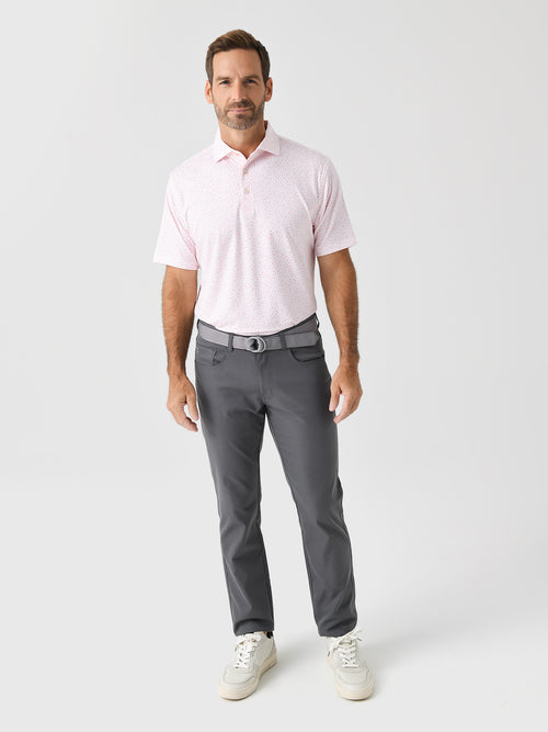 Peter Millar Crown Sport Men's Marine Navigation Performance Jersey Polo