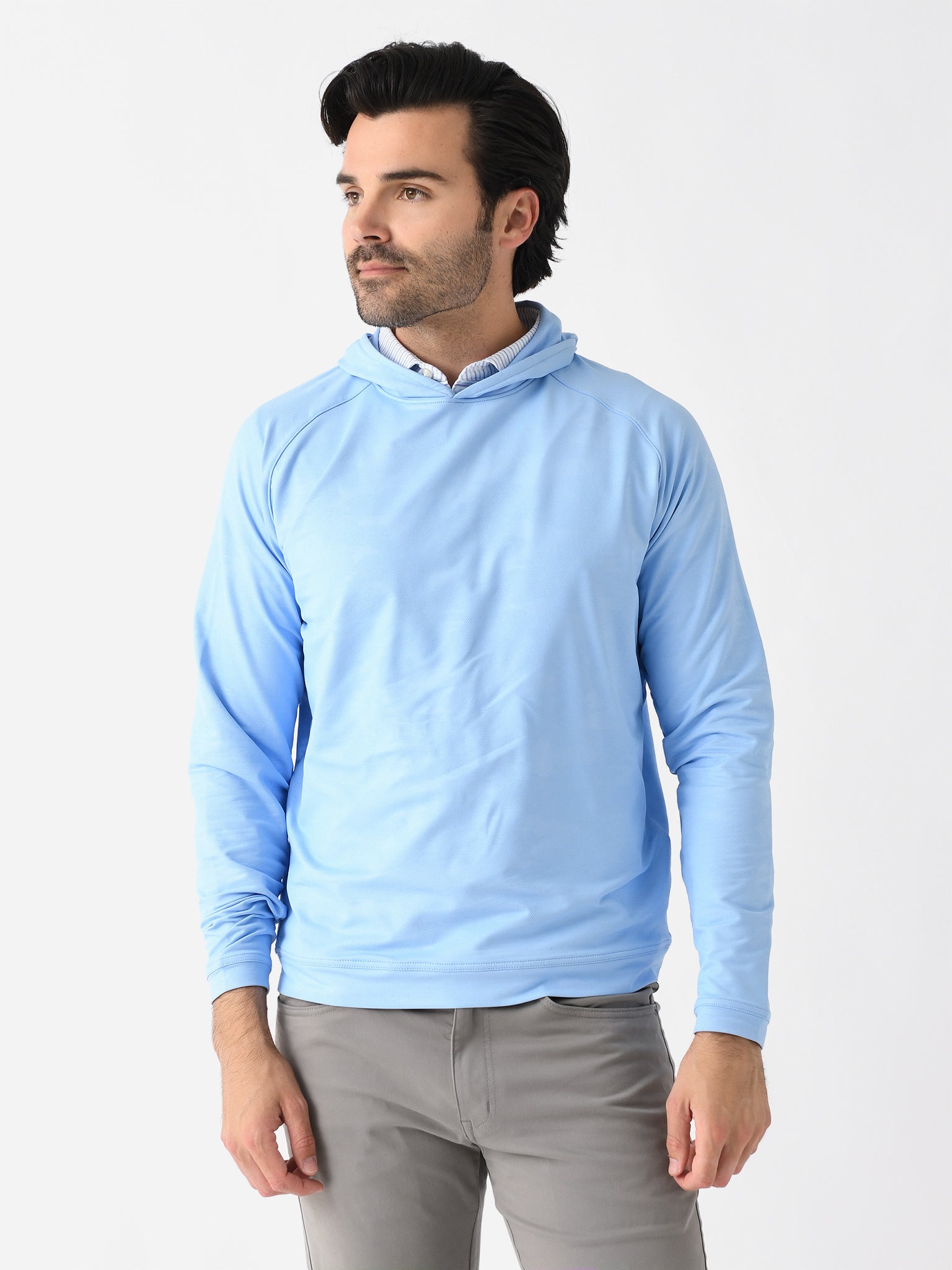 Peter Millar Crown Sport Men's Pine Camo Performance Hoodie - Saint Bernard