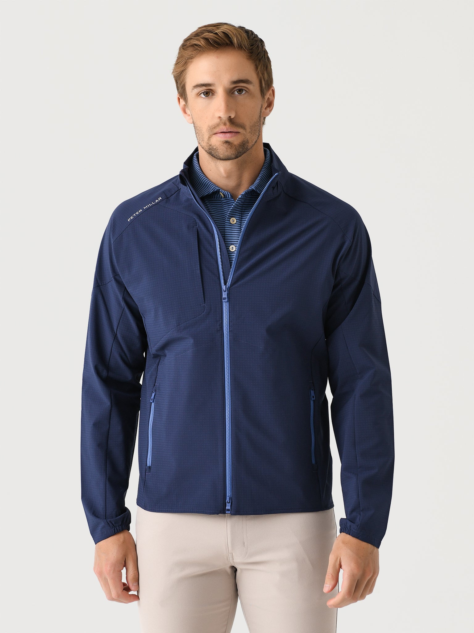 Peter Millar Crown Sport Men's Winter Wind Gust Jacket - Saint Bernard
