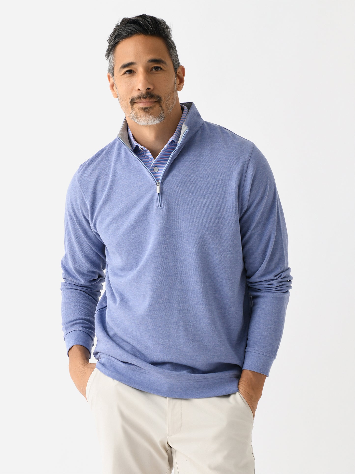 Peter Millar Crown Men's Crown Comfort Pullover - Saint Bernard