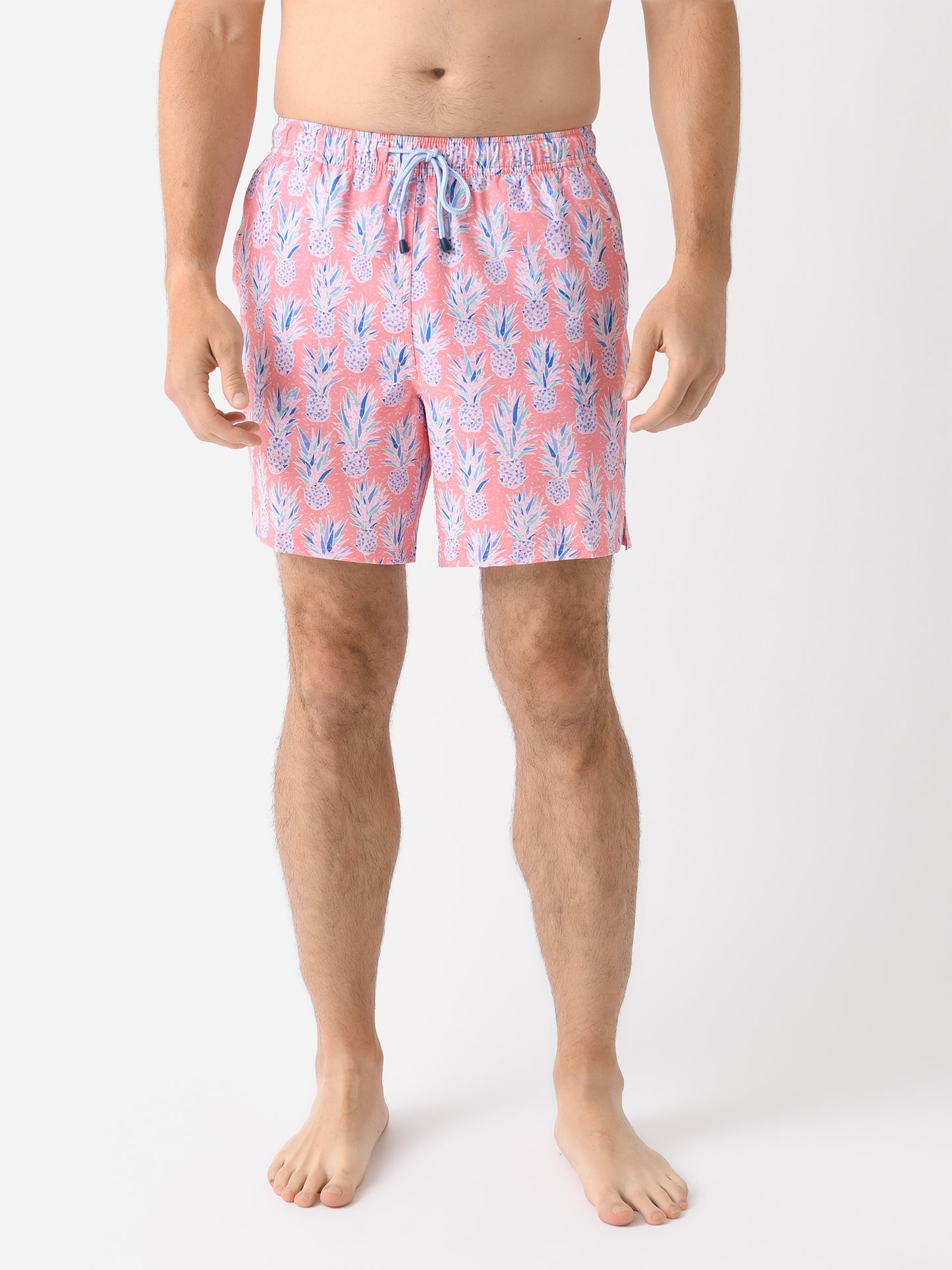 Peter Millar Crown Men's Pineapple In Paradise Swim Trunk - Saint Bernard