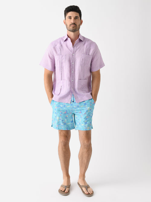 Peter Millar Crown Men's Blue Hawaii Swim Trunk