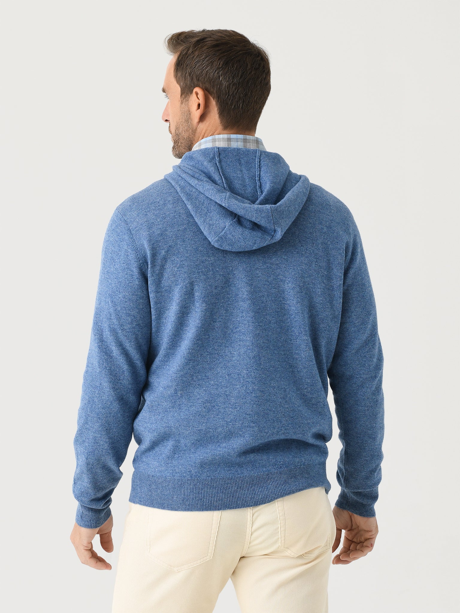 Peter Millar Crown Men's Conway Wool Cashmere Popover Hoodie