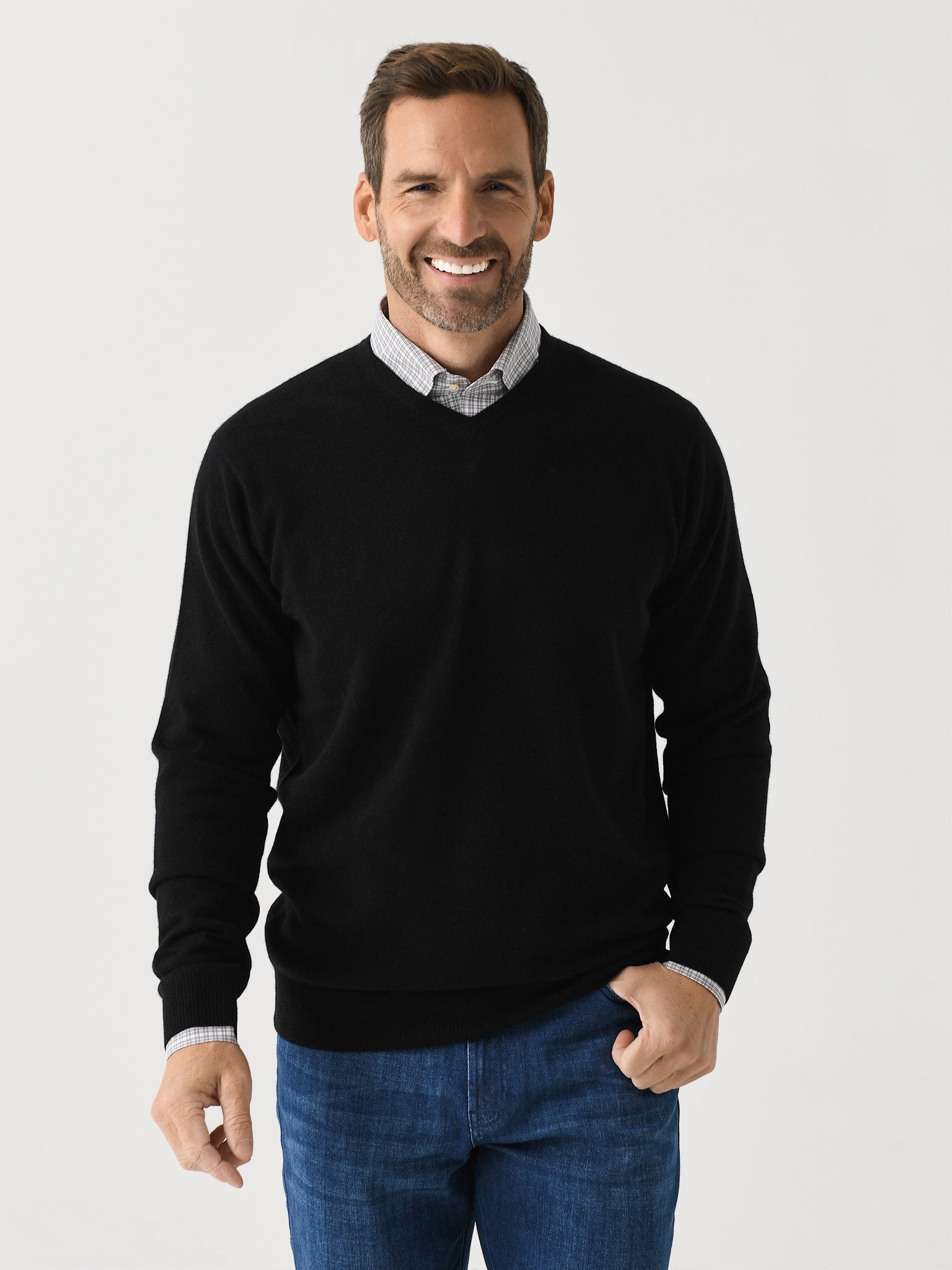 Peter Millar Crown Men's Heritage Cashmere Sweater - Saint Bernard