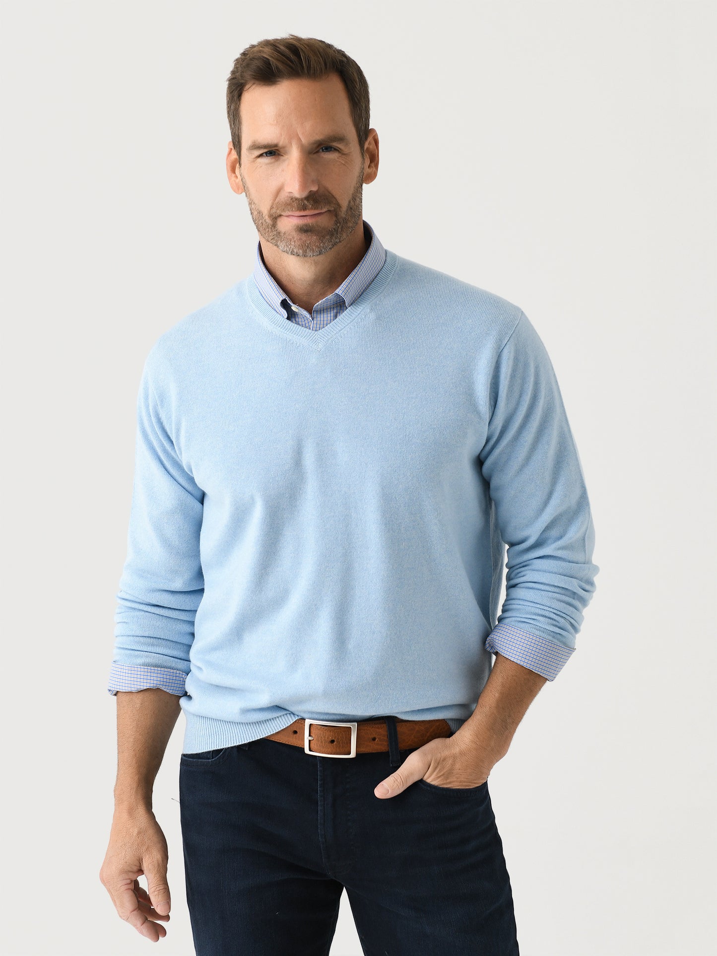 Peter Millar Crown Men's Heritage Cashmere Sweater - Saint Bernard