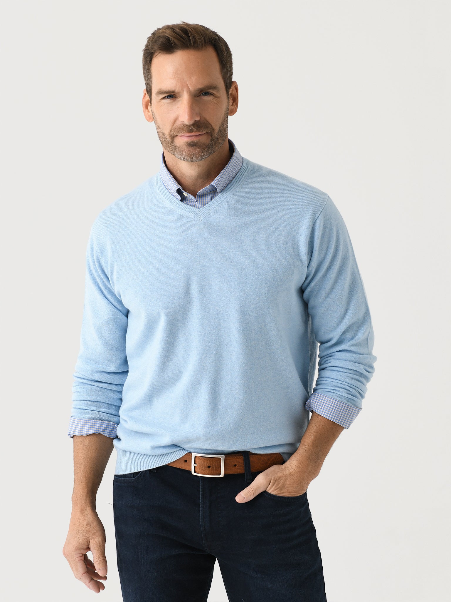 Peter Millar Crown Men's Heritage Cashmere Sweater - Saint Bernard