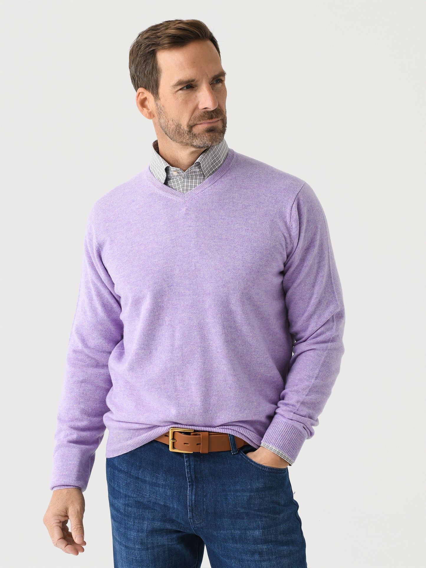 Peter Millar Crown Men's Heritage Cashmere Sweater - Saint Bernard
