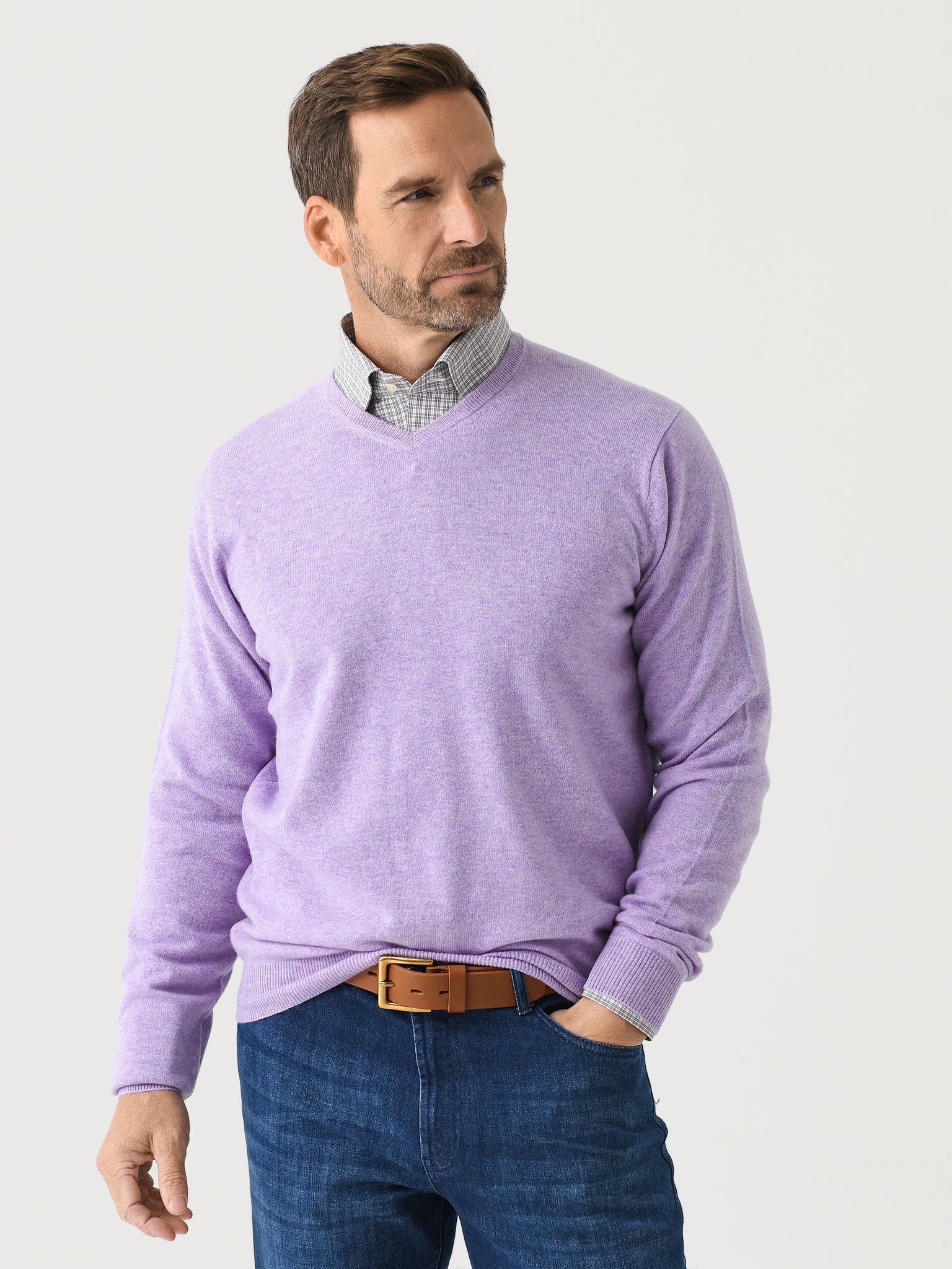 Peter Millar Crown Men's Heritage Cashmere Sweater - Saint Bernard