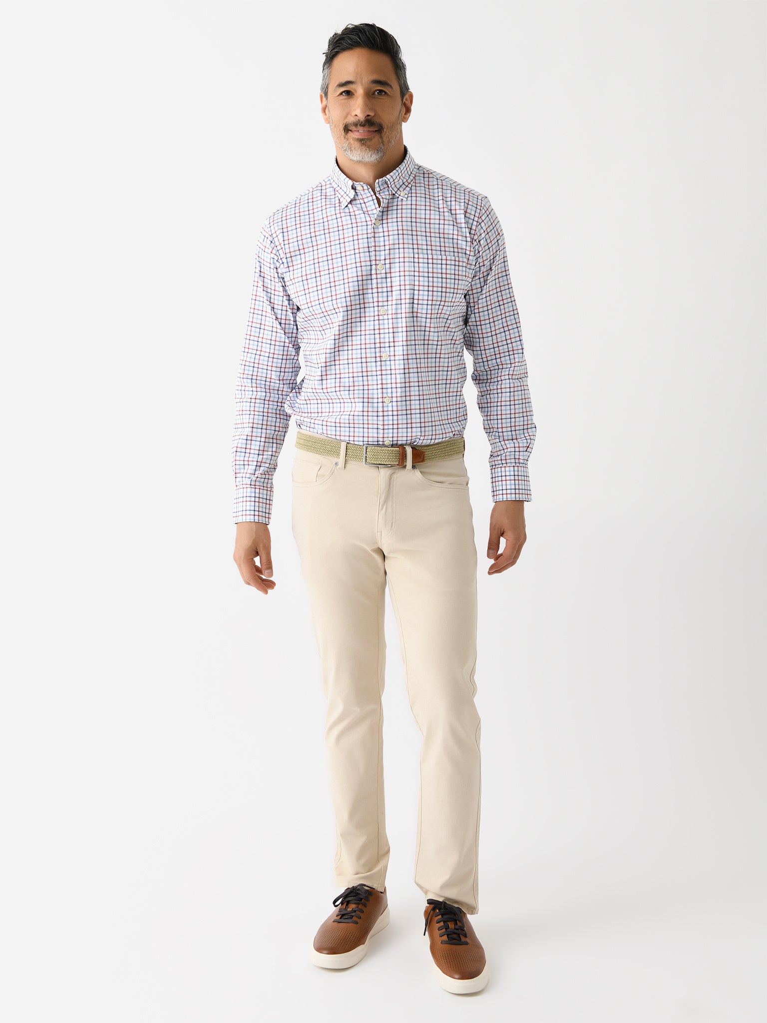 Crown-North Coast Crown Lite Cotton-Stretch Sport Shirt