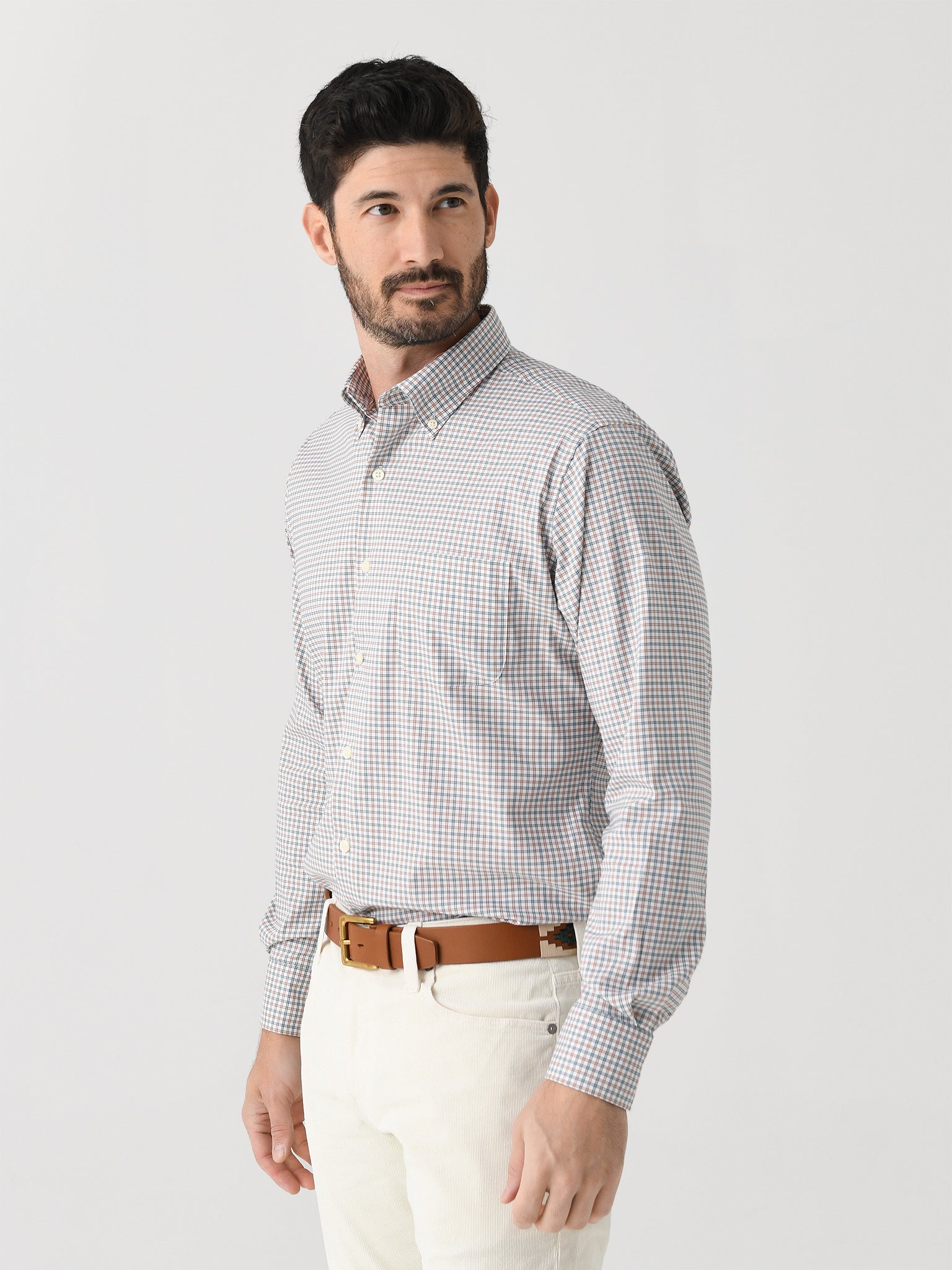 Lenox Crown Lite Cotton-Stretch Sport Shirt