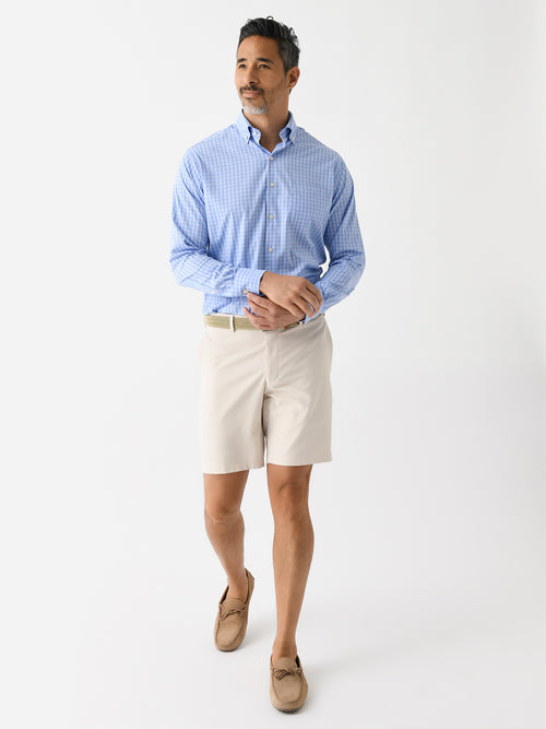 Peter Millar Crown Men's Hawkes Performance Twill Sport Shirt