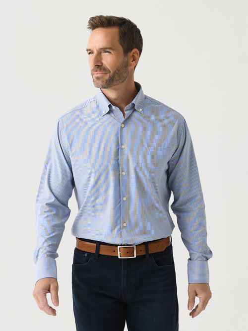 Peter Millar Crown Men's Barrie Performance Twill Sport Shirt