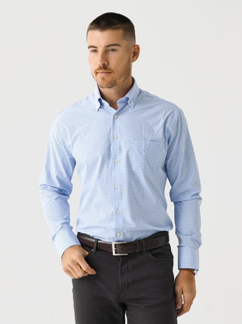 Peter Millar Crown Men's Cranbrook Performance Poplin Sport Shirt