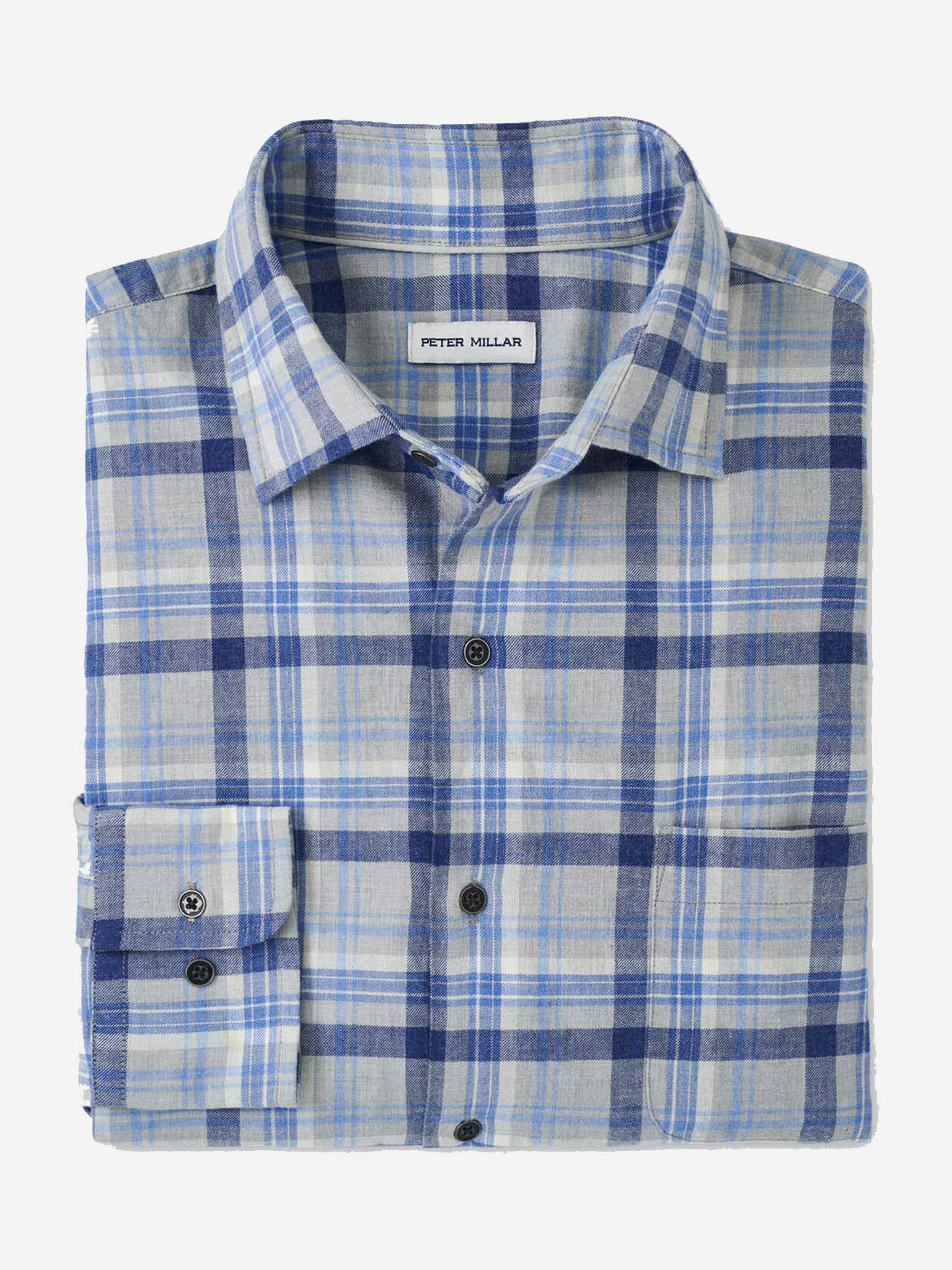 Peter Millar Crown Men's Sherbrooke Cotton Sport Shirt - Saint Bernard