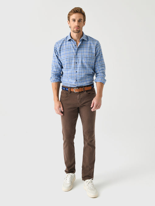 Peter Millar Crown Men's White Rock Cotton Sport Shirt