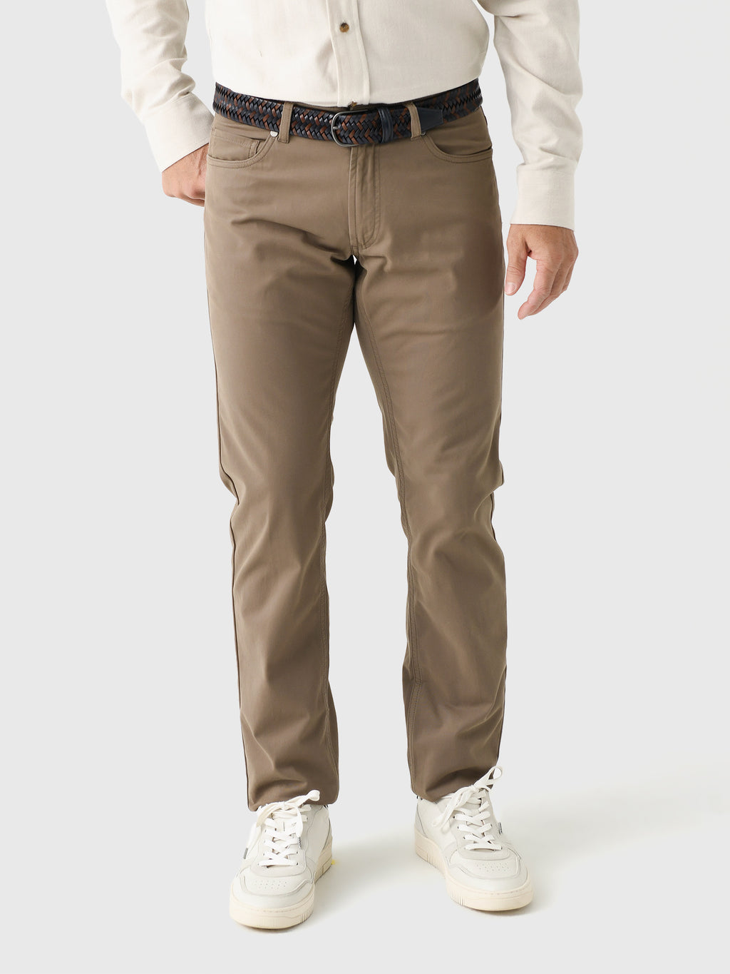 Peter Millar Crown Crafted Men's Delvin Twill Five-Pocket Pant - Saint Bernard
