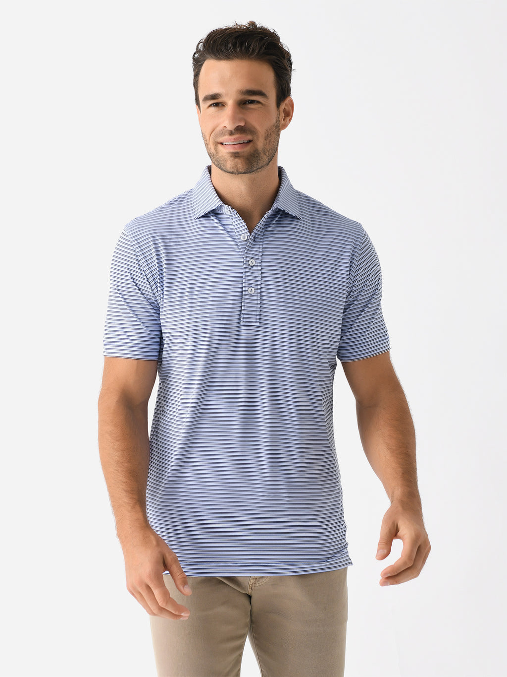 Peter Millar Crown Crafted Men's Avon Performance Jersey Polo - Saint Bernard