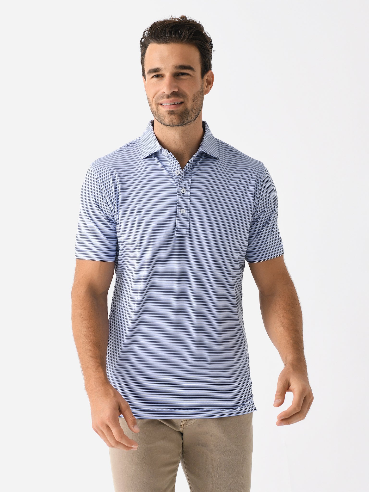 Peter Millar Crown Crafted Men's Avon Performance Jersey Polo - Saint Bernard