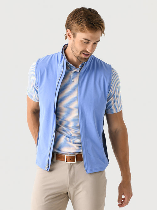 Peter Millar Crown Crafted Men's Solstice Performance Hybrid Full-Zip Vest