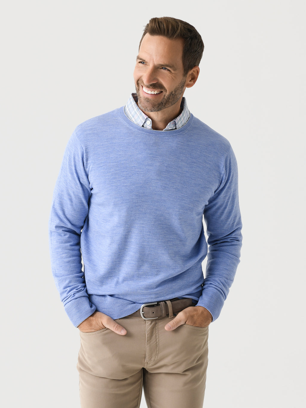 Peter Millar Crown Crafted Men's Excursionist Flex Crew - Saint Bernard