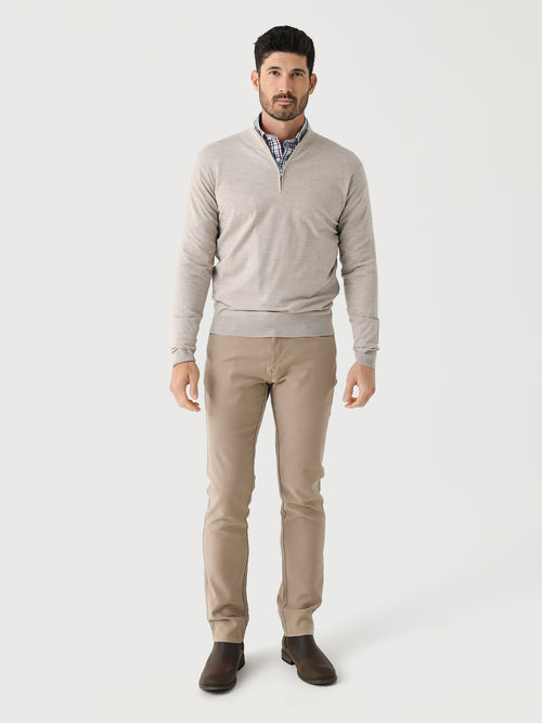 Peter Millar Crown Crafted Men's Excursionist Flex Quarter-Zip Sweater