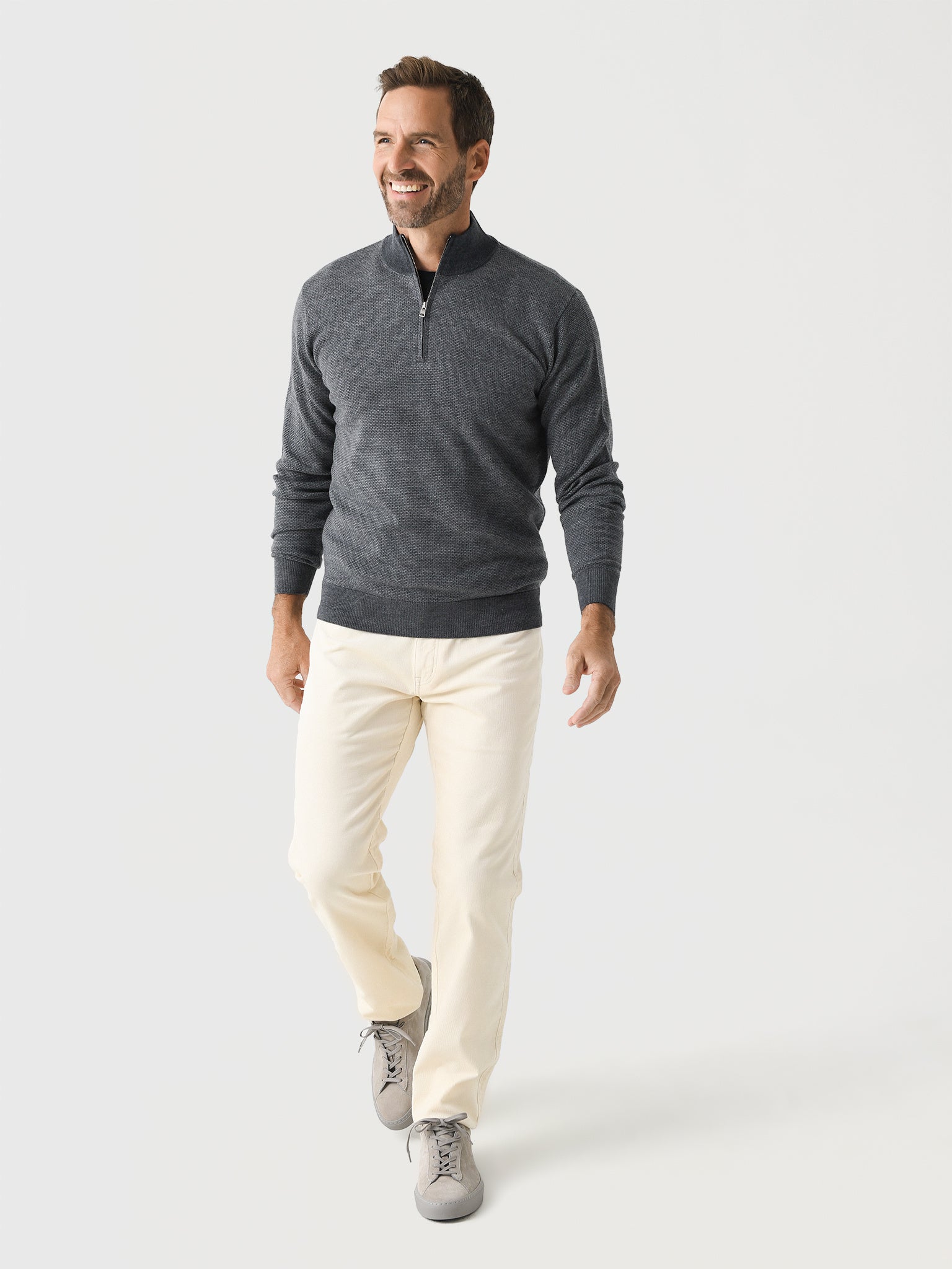 Peter Millar Crown Crafted Men's Ashland Quarter-Zip Sweater