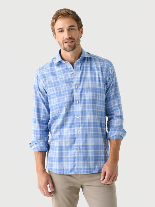 Peter Millar Crown Crafted Men's Turin Italian Flannel Sport Shirt
