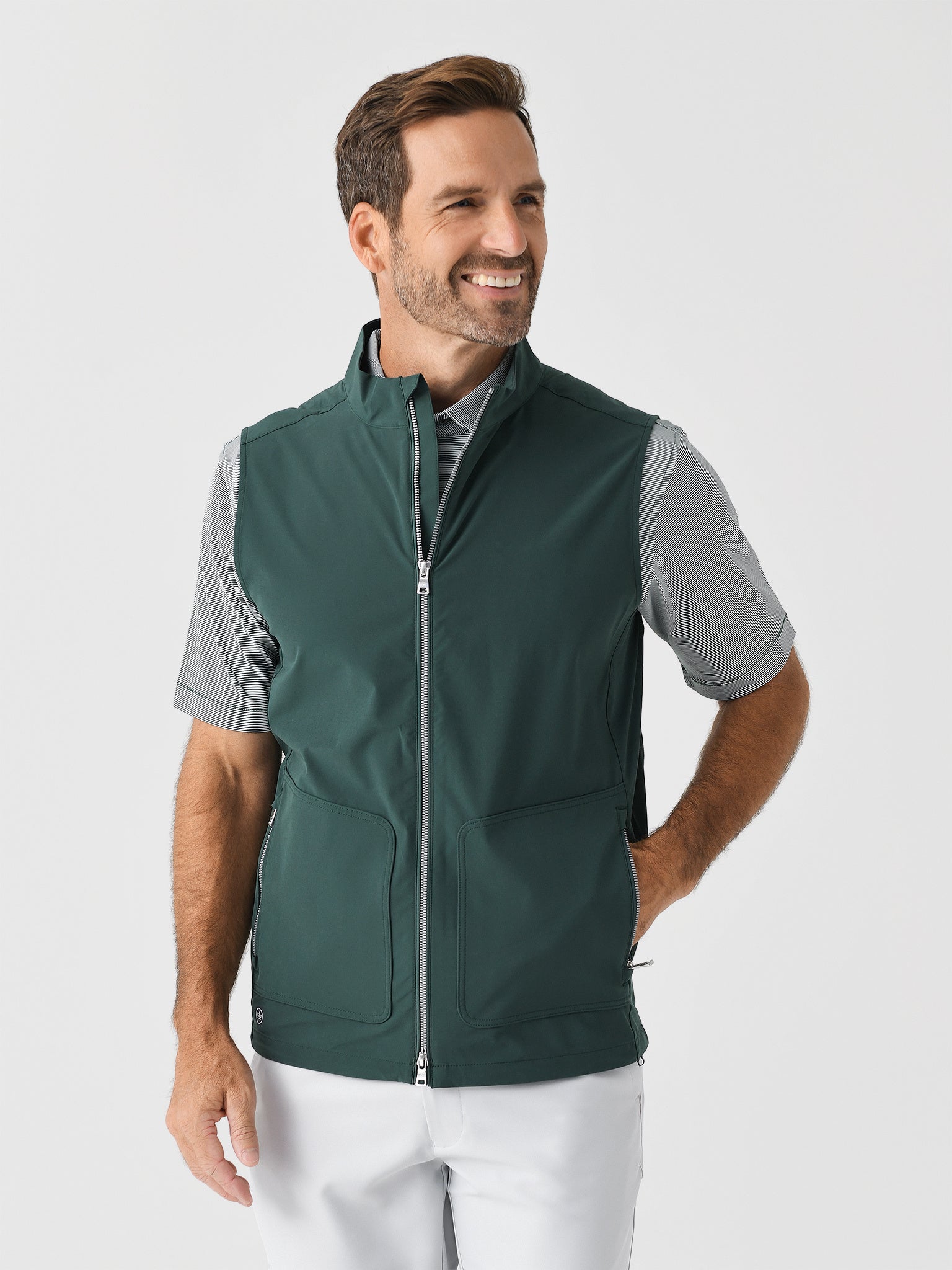 Peter Millar Crown Crafted Men's Contour Vest - Saint Bernard