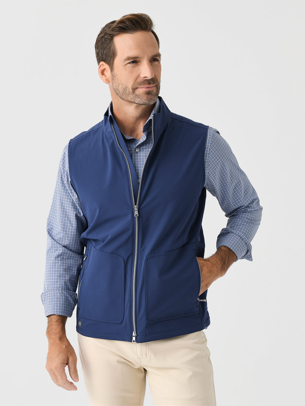 Peter Millar Crown Crafted Men's Contour Vest - Saint Bernard