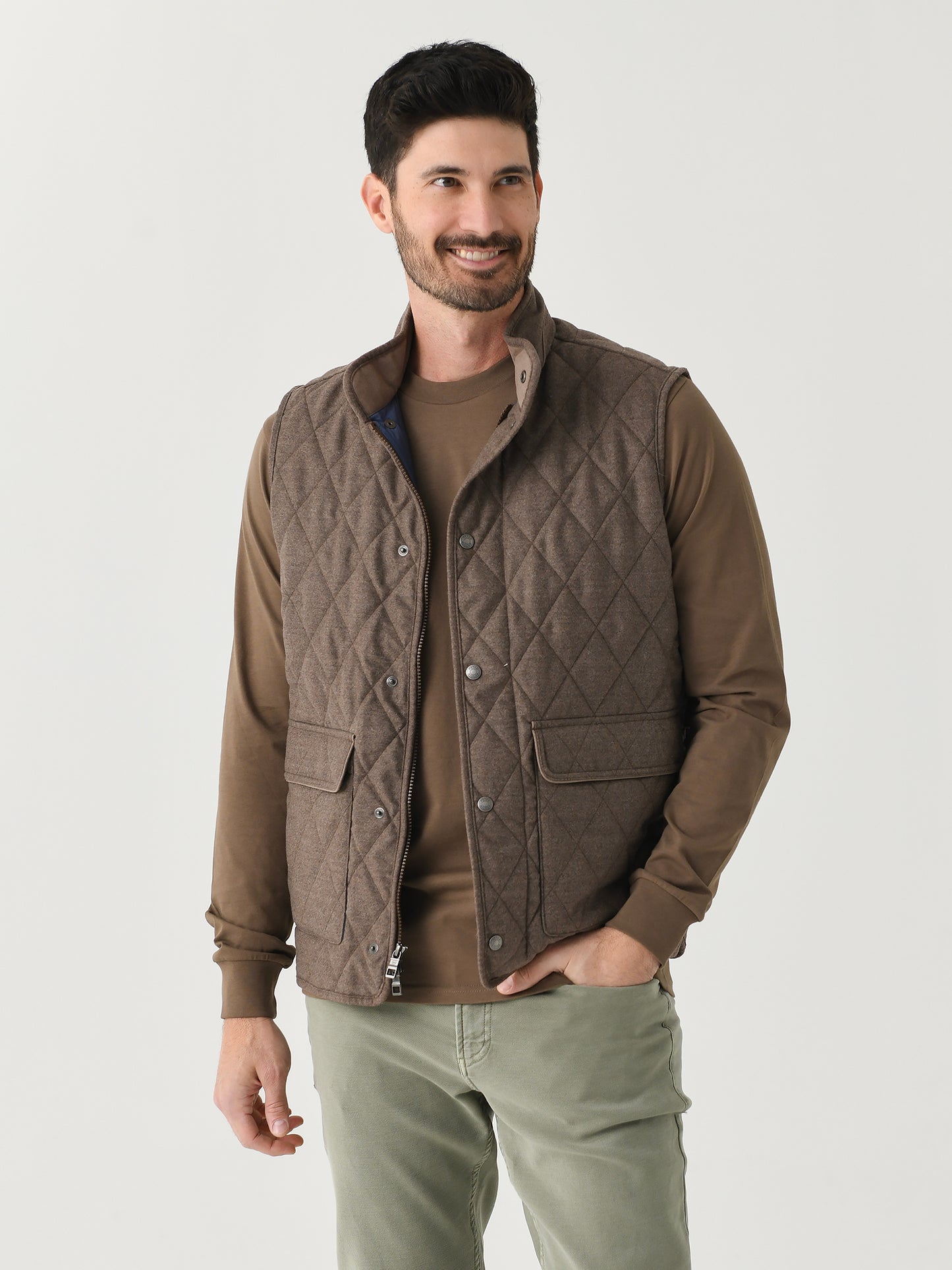 Peter Millar Crown Men's Essex Wool Vest - Saint Bernard